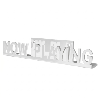 Акрилова поличка для вінілових платівок Now Playing підвісна настінна підставка Біла