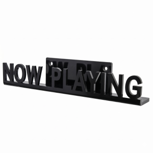 Акриловая полка для виниловых пластинок Now Playing подвесная настенная подставка Черная