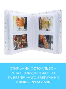 Набор аксессуаров для Polaroid instax mini12 с альбомом и фоторамками для мгновенных фото Экокожа Ментоловый