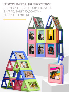 Рамка для моментальных фотографий Polaroid магнитная пластиковая фиолетовая