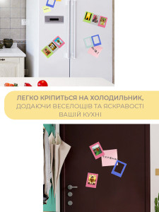 Рамка для моментальных фотографий Polaroid магнитная пластиковая синяя