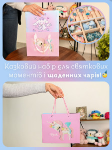 Подарочный набор Blue Ice Mirror – Детская шкатулка для украшений и 38 аксессуаров, голубой