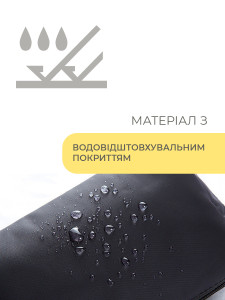Косметичка женская дорожная водонепроницаемая Нейлоновая 16х10х7 см Черная