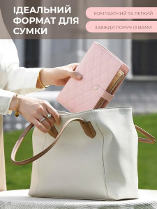 Органайзер-клатч для украшений дорожный YARTES экокожа 21.5х15х4 см Розовый