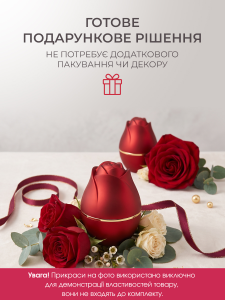 Коробочка для каблучки з підсвіткою кругла YARTES 7.3х5.5 см червона