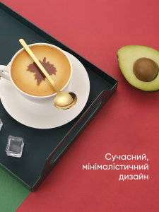 Набор чайных ложечек с длинной рукояткой Золотистая 4 штуки 13х3 см нержавеющая сталь