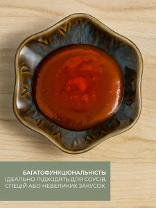 Соусница для холодных или горячих соусов и закусок Цветок Пайот керамическая 10×2,5 см бирюзовая 