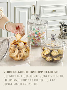 Конфета маленькая с ручкой Мишка пластиковая 9,5х12,5 см прозрачная