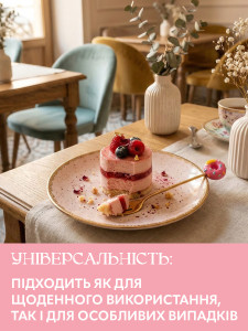 Десертная вилка Розовый пончик для торта, фруктов и пирожных из нержавеющей стали 13 см золотая