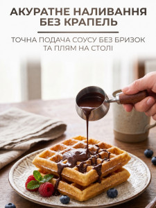 Ковшик для подачі соусу TESLYAR нержавіюча сталь 60 мл срібло