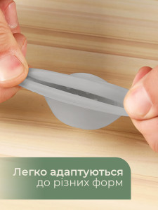 Накладки силиконовые на ножки стула 4 штуки 3х3х4 см Серые