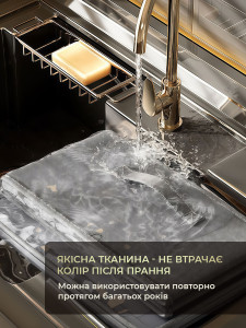 Органайзер для хранения одежды и вещей складной текстильный 45×35×26 см серый