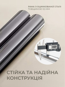Органайзер для одежды и вещей металлический каркас складной 47×28×20 см Бежевый с принтом белый гусь