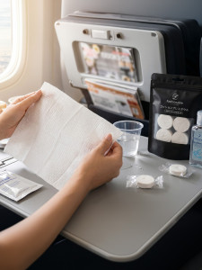 Гигиенические прессованные одноразовые полотенца-таблетки Tablet Towel YARTES, 10 штук