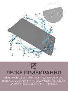 Коврик под миски животных с бортиком из пищевого силикона 47х30 см рожевый