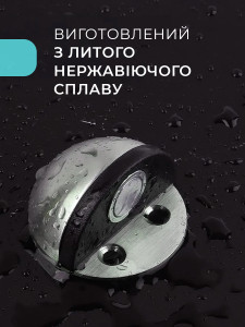 Магнитный стопор ограничитель дверной с креплением на саморезы или скотч Нержавеющая сталь 4.5х3 см Серебристый
