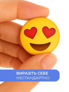 Магниты на холодильник Emoji 12 штук 3х3 см разноцветные