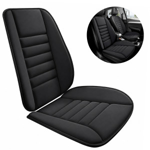 Комплект з двох накладок на одне сидіння авто TESLYAR, Memory Foam чорний