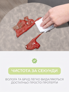 Підтарільник для сервірування столу двосторонній YARTES з екошкіри діаметр 38 см Сіро-коричневий