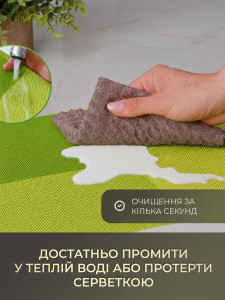 Килимки підтарільники для сервірування (комплект 4 штуки) TESLYAR для дому та закладів 30х45 см Салатові