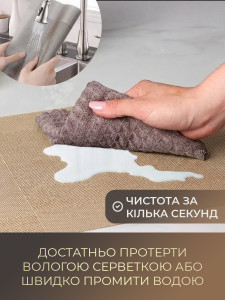 Килимки підтарільники для сервірування (комплект 4 штуки) TESLYAR для дому та закладів 30х45 см Кавові