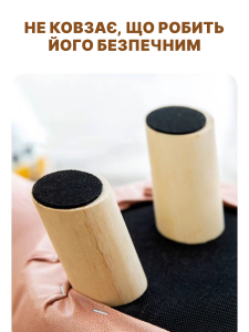 Мягкий детский стульчик-пуф Розовый Слонёнок 20х20х45 см Кожзаменитель/Дерево/Пенополиуретан