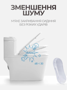 Бамперы на сиденье для унитаза (комплект 5 шт) самоклеящиеся YARTES силиконовые прозрачные