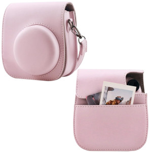 Сумка чехол для фотоаппарата FujiFilm INSTAX mini Экокожа/Микрофибра 13.7х11.7х7.5 см Розовая