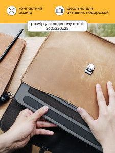 Складная подставка регулируемая для ноутбука Macbook алюминиевая Темно-Серая