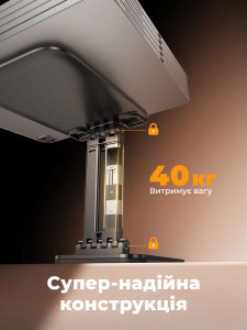 Подставка для планшета с регулируемым углом наклона на стол или компактная в дорогу, алюминиевая
