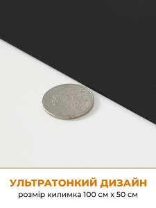 Большой игровой коврик для мышки компьютера водонепроницаемый ультратонкий 100х50 см из экокожи Черный