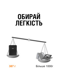 Сумка чехол для ноутбука MacBook 17"-17.3" подставка трансформер водонепроницаемая из эко кожи Черная