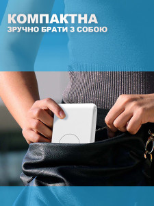 Универсальная зарядная станция 4 в 1 для телефона, смарт часов, наушников с зарядкой Qi и подсветкой Белая