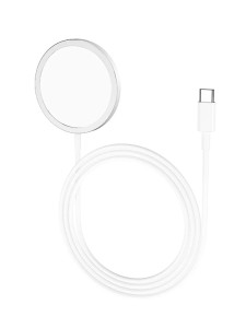 Беспроводное зарядное устройство MagSafe магнитное для телефона Apple iPhone Белый