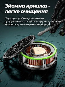 Кулер для телефона 18W с MagSafe креплением и RGB подсветкой, охладитель и вентилятор для смартфона 