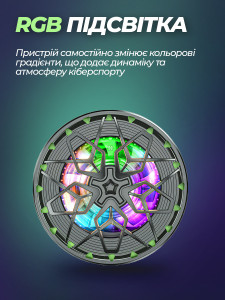 Кулер для телефона 18W с MagSafe креплением и RGB подсветкой, охладитель и вентилятор для смартфона 