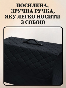 Органайзер в багажник авто на 35 л экокожа 2 отделения 30х48,5х32 см черный
