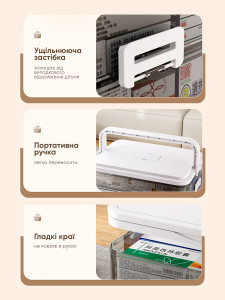 Органайзер для лекарств витаминов и медицинских товаров на 4 яруса Yartes пластиковый 40.5х32х22 см белый