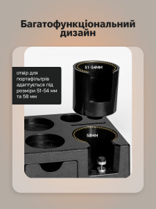 Кофейная станция 7 в 1 пластиковая черная