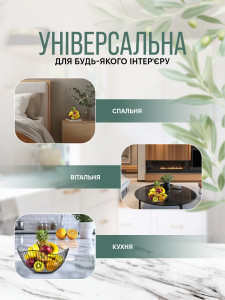 Фруктовница волнистая Yartes из нержавеющей стали 26x12x10 см золотая