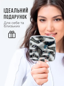 Косметическое зеркало для макияжа Yartes стекло/ABS-пластик 22.7х13 см серебристое
