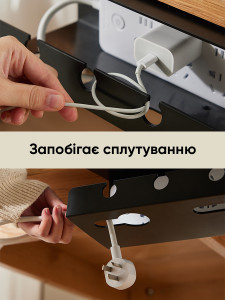 Кабельный органайзер пластиковый 40х10х12 см белый