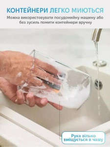 Контейнеры для хранения сыпучих продуктов и порошка набор 7 шт Пищевой пластик 32х42х11 см Прозрачно-черные