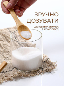 Банки для сыпучих продуктов на подставке 3 штуки стекло/бамбук 30х8.7х8см прозрачно-бежевые