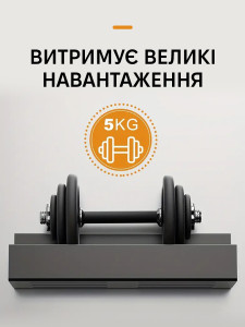 Полки на холодильник боковые металлические на магнитах 2 шт 27х8.5х7.5 см и 2 шт 29.5х9.5х7.5 см Черные