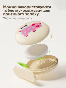 Ручка для крышки унитаза Котик из ABS-пластика 5х6 см розовая