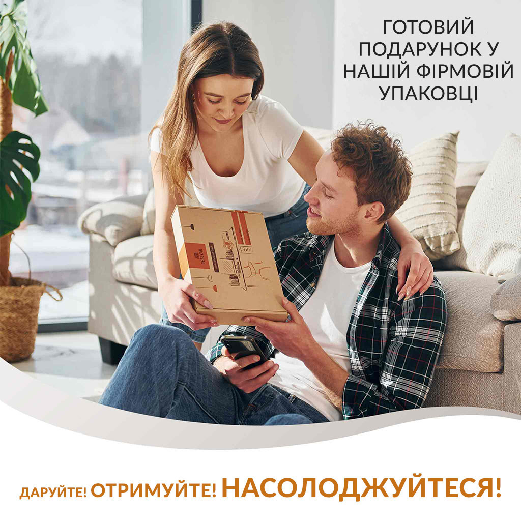 Подставка органайзер для 2-х телефонов или 1-го планшета Teslyar из дерева ореха