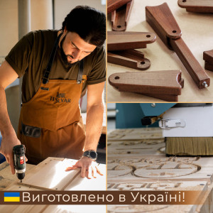 Настольный органайзер конструктор из модулей на магнитах Teslyar Стойка для наушников из дерева
