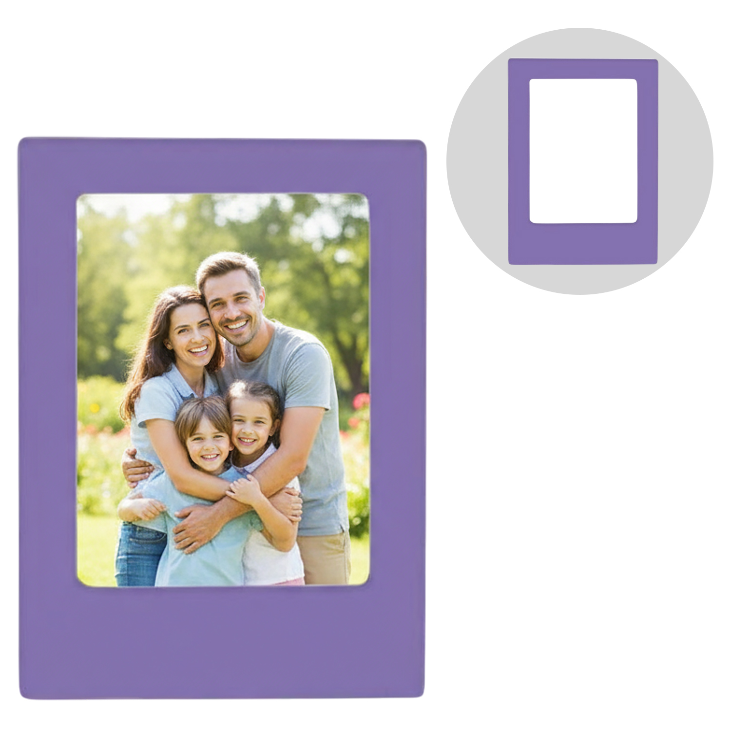 Рамка для моментальных фотографий Polaroid магнитная пластиковая фиолетовая